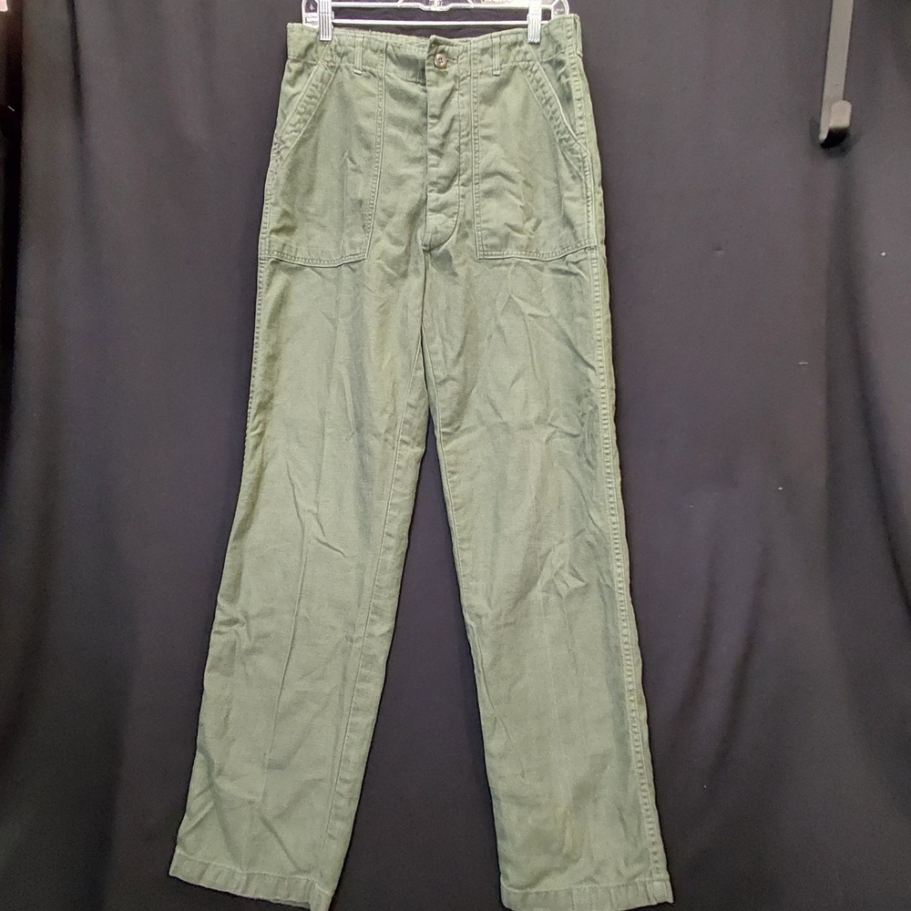 VTG 1967 US Army OG-107 Type I Fatigue Trousers Glenn Berry Mfrs 34x33 USA Made